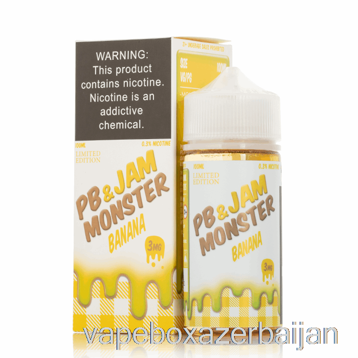 Vape Box Azerbaijan Banana - PB and Jam Monster - 100mL 3mg